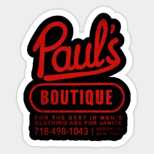 boys paul's boutique distressed Sticker